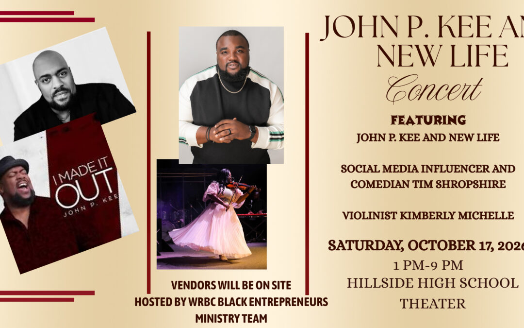 Inspirational Concert Featuring Pastor John. P. Kee & New Life with Kimberly Michelle, Hosted by Comedian Tim Shropshire
