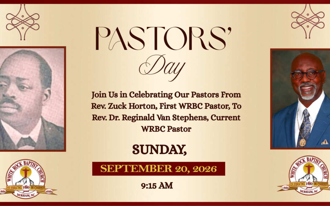 Pastors Day: Celebrating the Pastors of White Rock Baptist Church