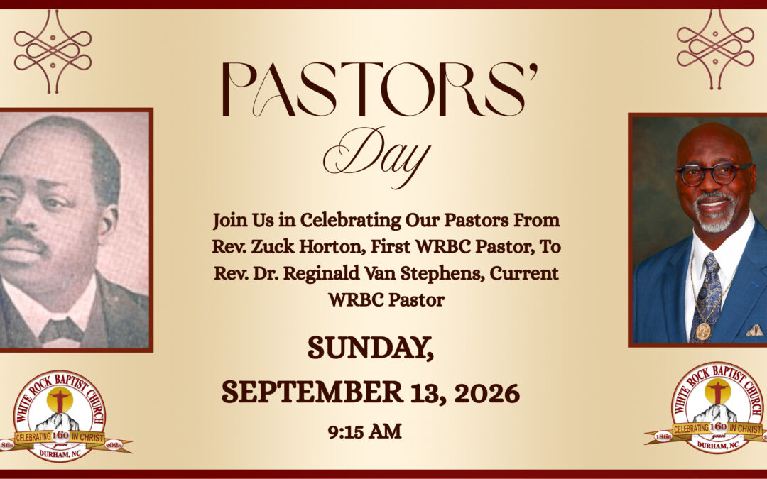 Pastors Day: Celebrating the Pastors of White Rock Baptist Church